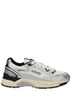 Autry Hyperway Sneaker In Mesh And Suede Sneakers Silver In Animal Print