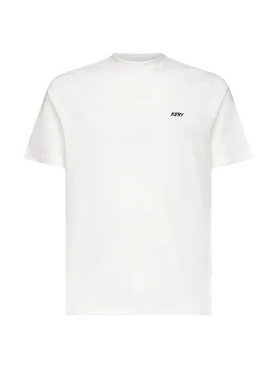 Autry White Jersey Embroidered Logo T-shirt