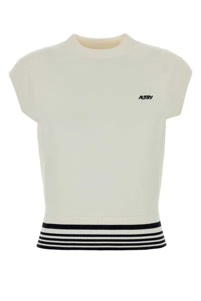 Autry White Knit Vest