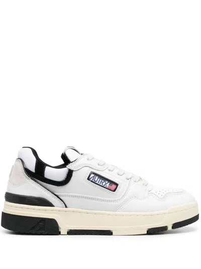 Autry White Leather And Suede Low Clc Sneakers