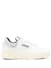 Autry 'clc' White Low Top Sneakers With Logo Patch In White