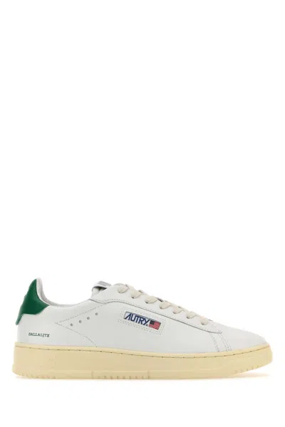 Autry White Leather Dallas Sneakers In Nw02