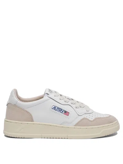 Autry White Leather Flats