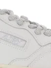 Autry White Leather Flats In Multi