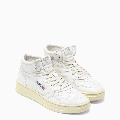 Autry White Leather High-top Sneakers