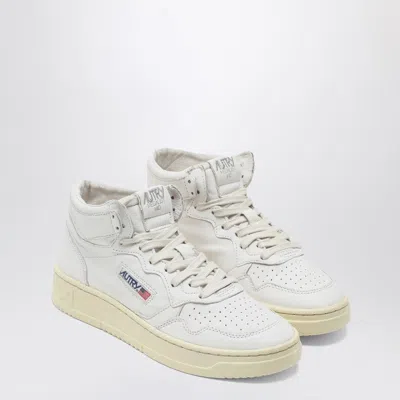 AUTRY AUTRY WHITE LEATHER HIGH-TOP SNEAKERS