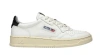 Autry Medalist White Low Top Sneakers With Contrasting Heel Tab In Leather Woman In Multi