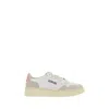 Autry White Leather Low Top Sneakers In Multi