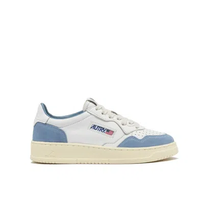 Autry White Leather Low Top Sneakers In Multi