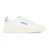 AUTRY WHITE LEATHER MEDALIST GOLD SNEAKERS