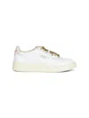 Autry White Leather Medalist Low Sneakers In White