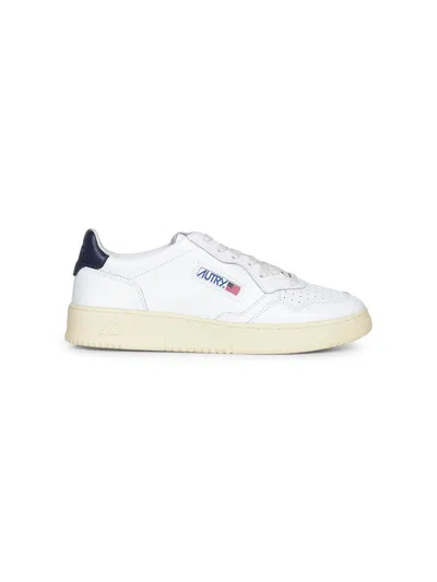 Autry White Leather Medalist Low Sneakers