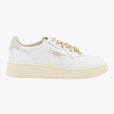 Autry Medialist Low Leather Sneakers In White