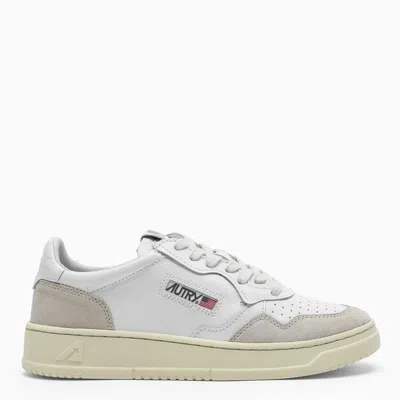 Autry White Leather Medalist Low Top Sneakers