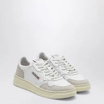Autry White Leather Medalist Low-top Sneakers In Multi