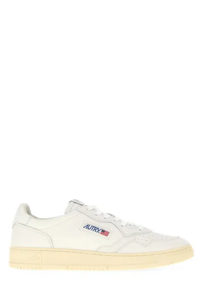 AUTRY AUTRY WHITE LEATHER MEDALIST SNEAKERS