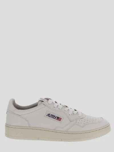 Autry White Leather Medalist Sneakers In Multi