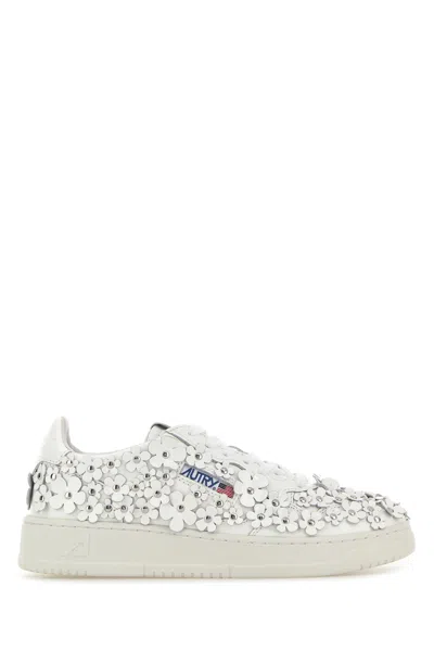 Autry White Leather Medalist Sneakers
