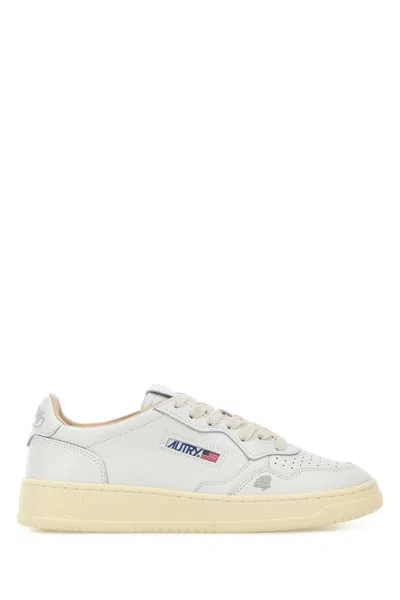 Autry White Leather Medalist Sneakers