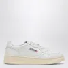 Autry Medalist Low-top Bicolor Leather Sneakers In White