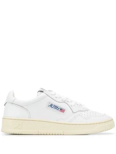 AUTRY WHITE LEATHER 'MEDALIST' SNEAKERS AUTRY