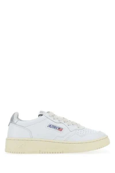 Autry White Leather Medalist Sneakers In Ll05