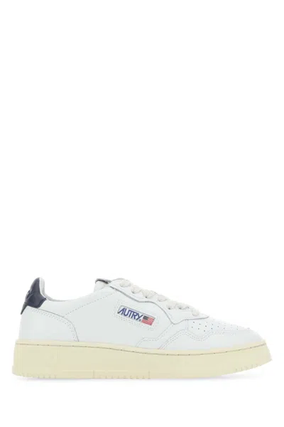 Autry White Leather Medalist Sneakers In Ll12