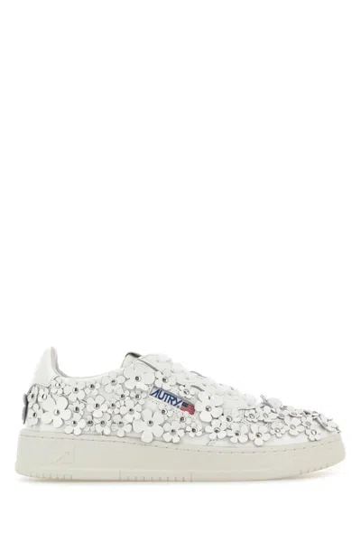 AUTRY AUTRY WHITE LEATHER MEDALIST SNEAKERS