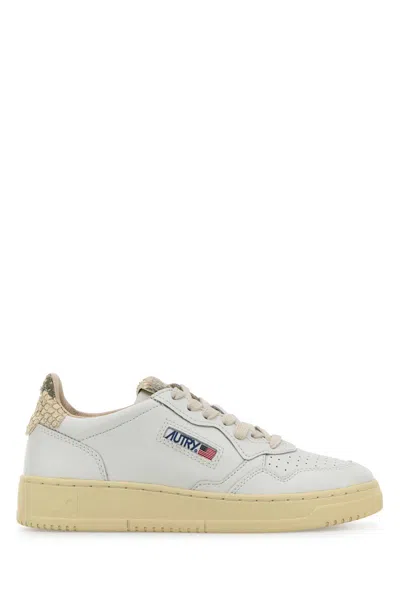 Autry White Leather Medalist Sneakers In Vd01