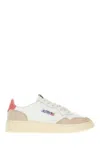 Autry White Leather Medalist Sneakers In White Tearose
