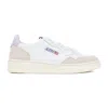 AUTRY WHITE LEATHER MEDALIST SUEDE LILAC SNEAKERS