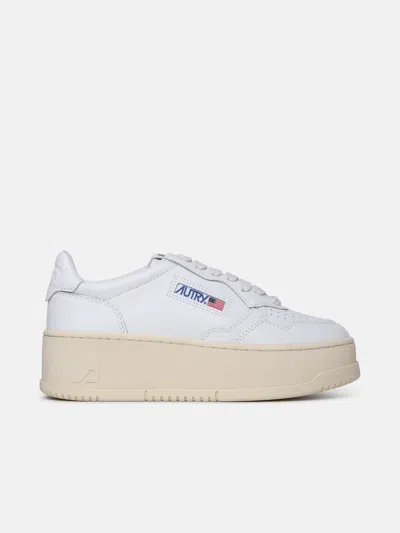 Autry White Leather Sneakers