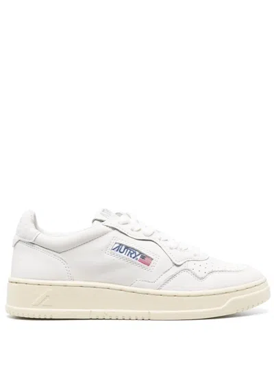 AUTRY WHITE LEATHER SNEAKERS
