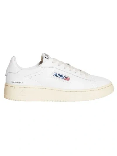 Autry Sneakers Dallas Donna Pelle Bianco/bianco In White
