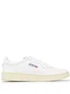 Autry White Leather Sneakers With Perforated Detailing In White