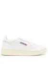 Autry Medalist Leather Low Sneakers In White