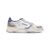 Autry White Logo Lace Up Sneakers In White