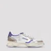 Autry White Logo Lace Up Sneakers In White