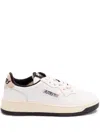 Autry Low Sneaker With Perforated Design And Rubber Sole In White