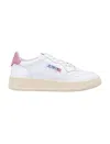 Autry Medalist Low Sneakers In White And Polignac Leather Shoes