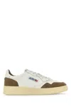 Autry Medalist Low Sneakers In Goatskin And Suede In Multi