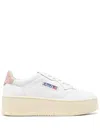 Autry White Low Top Sneakers With Oversized Platform