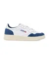 Autry Medalist Sneakers In White And Blue Leather In Multi