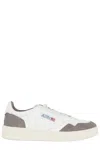 Autry Goatskin And Suede Medalist Low Sneakers In White