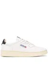 Autry Medalist Low White Sneakers With Contrasting Heel Tab In Leather Man In White