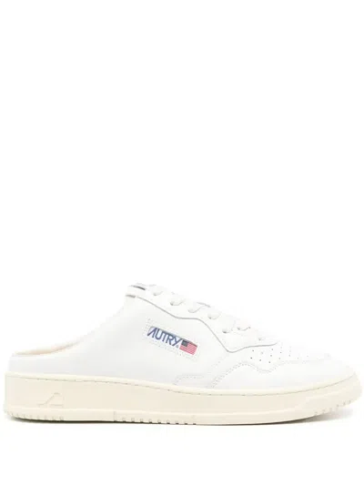 AUTRY WHITE MEDALIST MULE SNEAKERS