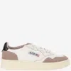 Autry Low Sneaker With Contrast Panels And Perforated Detailing In White