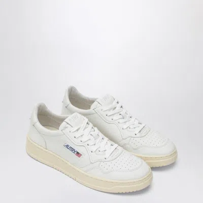 Autry White Medalist Sneakers In Super Soft Nappa