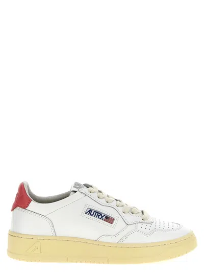 Autry White Medialist Leather Sneakers