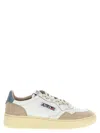 Autry White Medialist Leather Sneakers In White